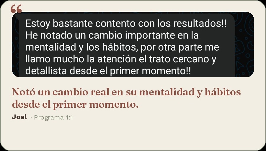 Testimonio de Joel, programa 1:1
